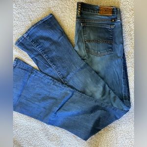 💜Lucky brand Charlie baby boot size 6, studded, wash blue.